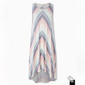 Torrid Super Soft High Low Chevron Dress NWT